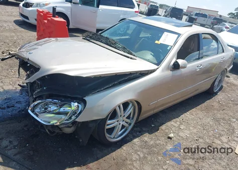 2001 Mercedes-Benz S 500 z USA, uszkodzony, nr VIN WDBNG75JX1A219683